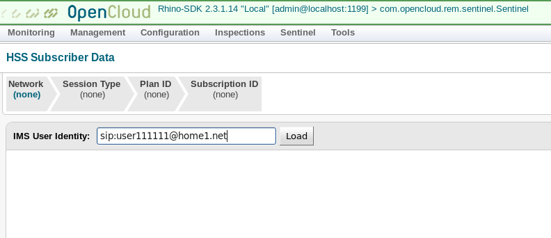 load an identity from hss