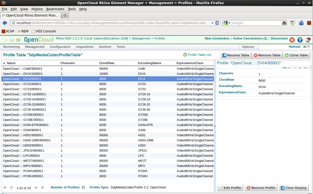 sdp codecs