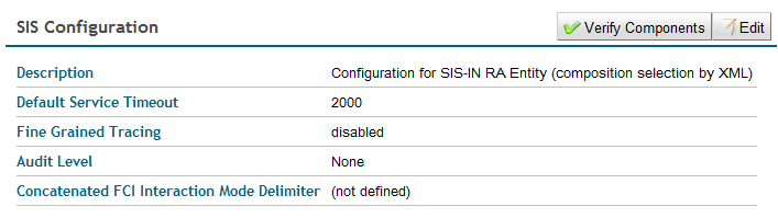 SISConfiguration